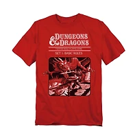 Logovision Men's Dungeons & Dragons Basic Rules Red Box Cover T Shirt