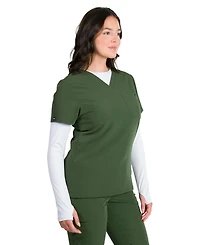 Medgear Camilla Women's Slim Scrubs Top with One Pocket
