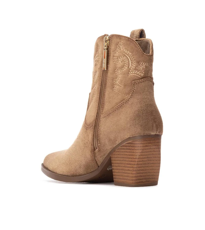 Women's Italian Western Suede Booties Refresh Collection By Xti