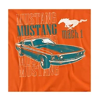 Logovision Men's Ford Mustang Mach 1 Repeat T Shirt