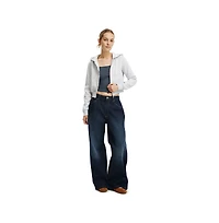 Cotton On Women's Premium Cropped Zip Through Hoodie