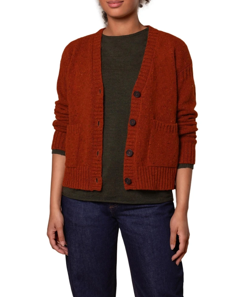 Celtic & Co. Donegal Boxy V-Neck Cardigan