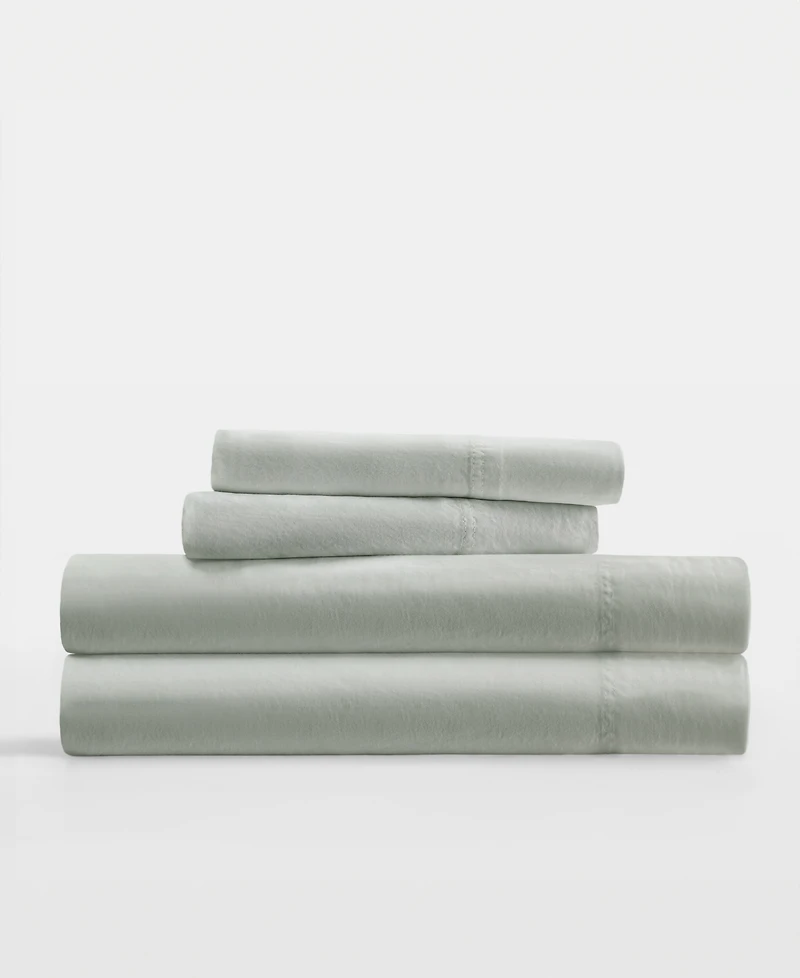 ienjoy Home Long Staple 300-Thread Count Cotton Solid 4-Pc. Sheet Set, Split King
