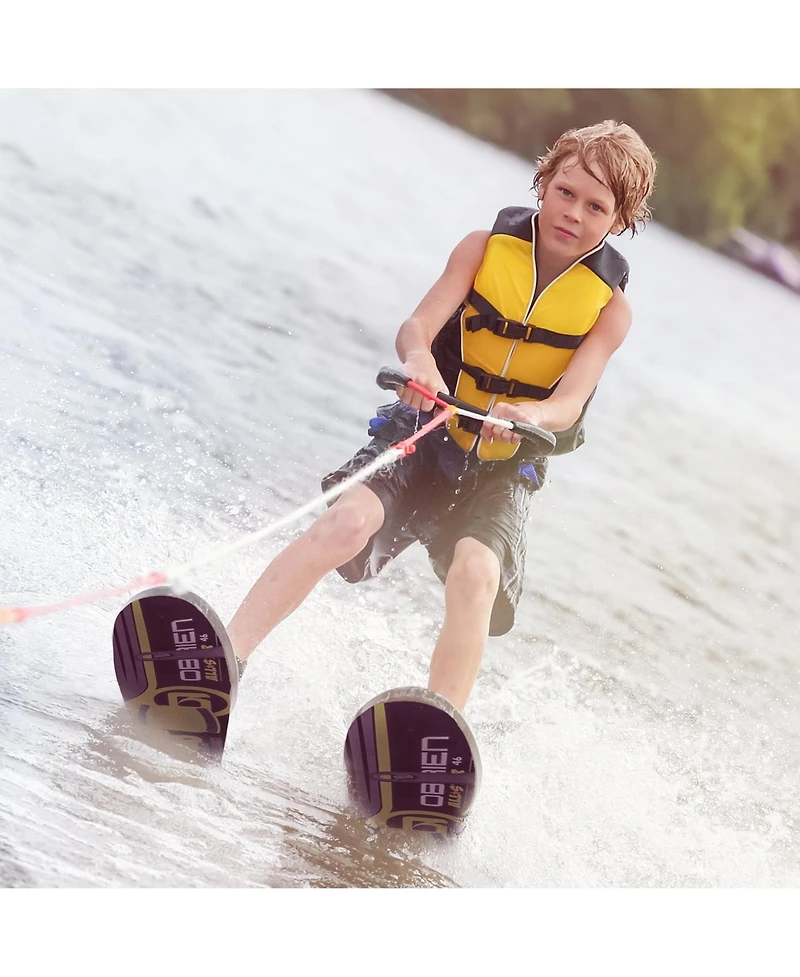 OBrien 46 Inch Children All Star Trainer Kids Combo Waterskis w/ Trainer Rope