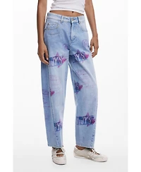 Desigual Women's Balloon Collage jeans