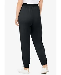Woman Within Plus Better Fleece Jogger Sweatpant