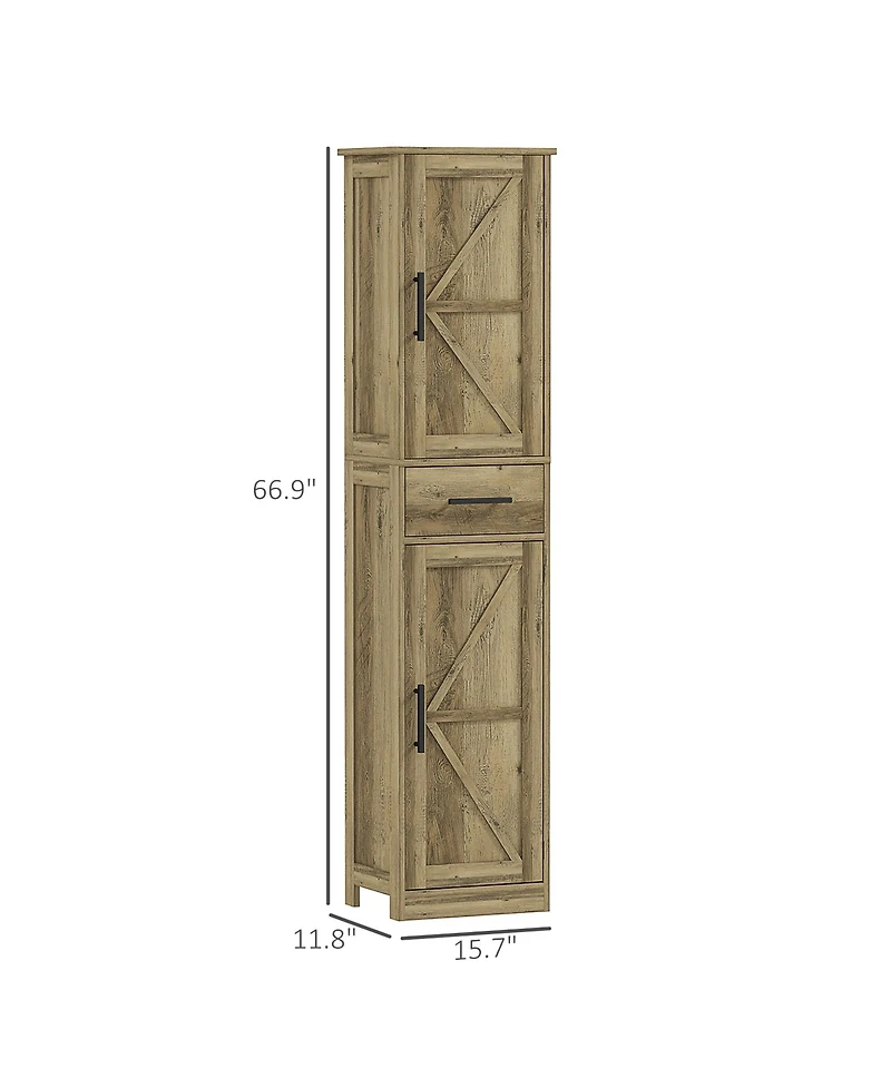 Slickblue Sturdy Compact Bathroom Storage Cabinet Ideal for Towels and Essential Bathroom Items