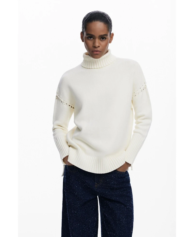 Desigual Women's Long sweater with bows