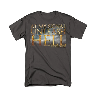 Logovision Men's Gladiator Unleash Hell T Shirt