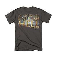 Logovision Men's Gladiator Unleash Hell T Shirt
