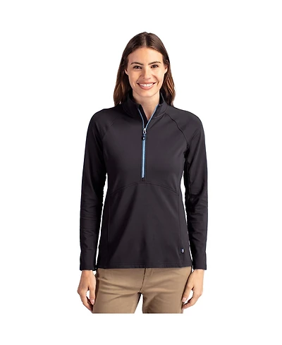 Cutter & Buck Women's Adapt Eco Knit Stretch Recycled Half Zip Pullover