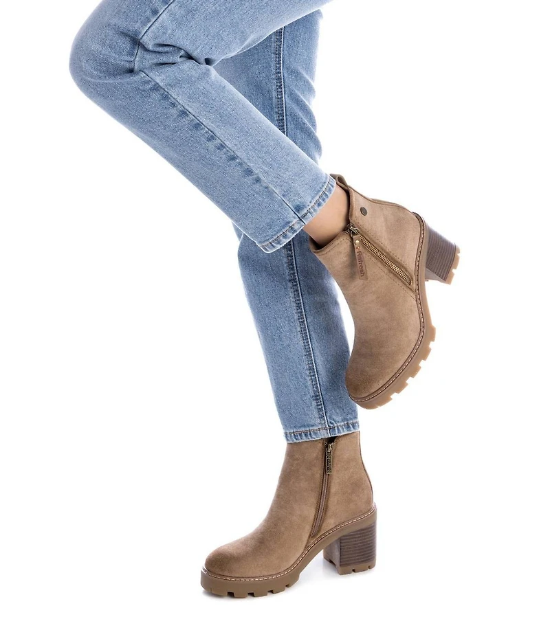 Women's Suede Ankle Booties Refresh Collection By Xti