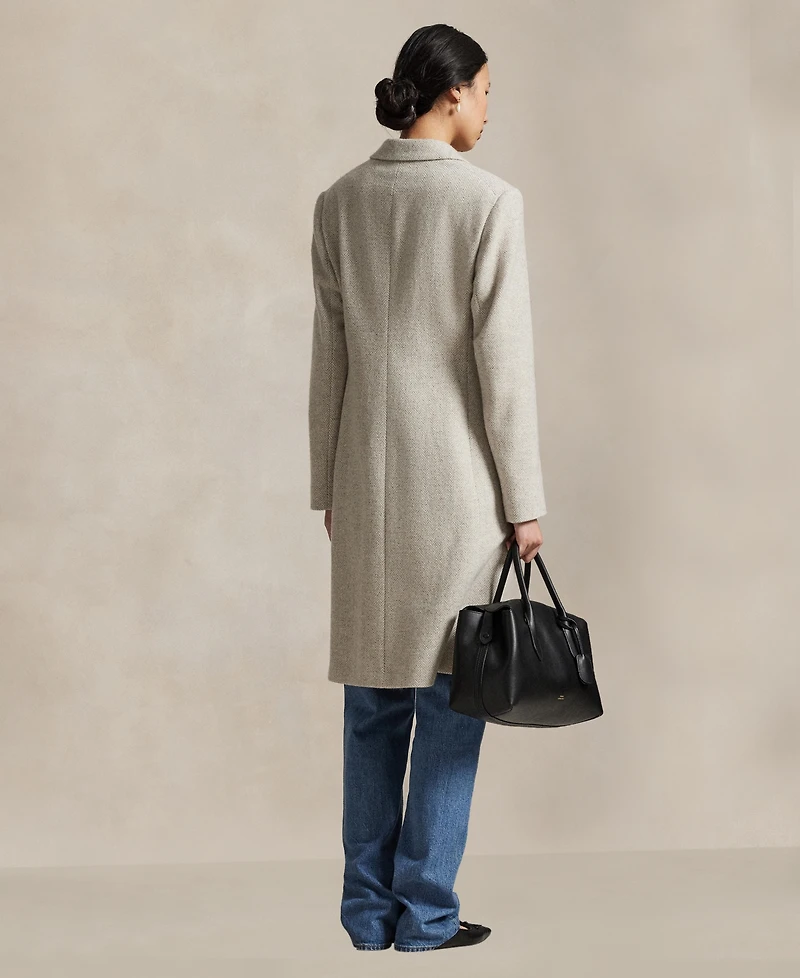 Polo Ralph Lauren Women's Herringbone Peak Lapel Coat