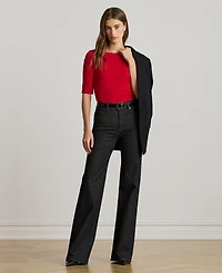 Lauren Ralph Stretch Cotton Boatneck T-Shirt