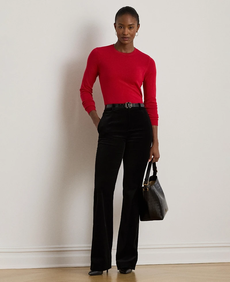 Lauren Ralph Women's Cotton-Blend Sweater