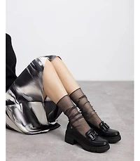 Women's Casual Heeled Loafers Refresh Collection By Xti