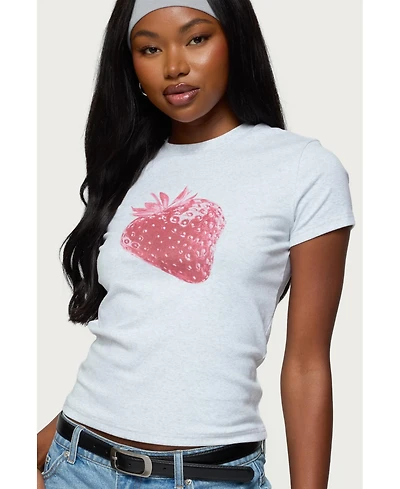 Edikted Women's Sweet Berry T Shirt