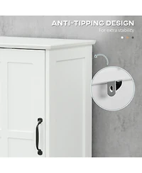 Slickblue Bathroom Cabinet with Space-Saving Construction for Towels and Storage