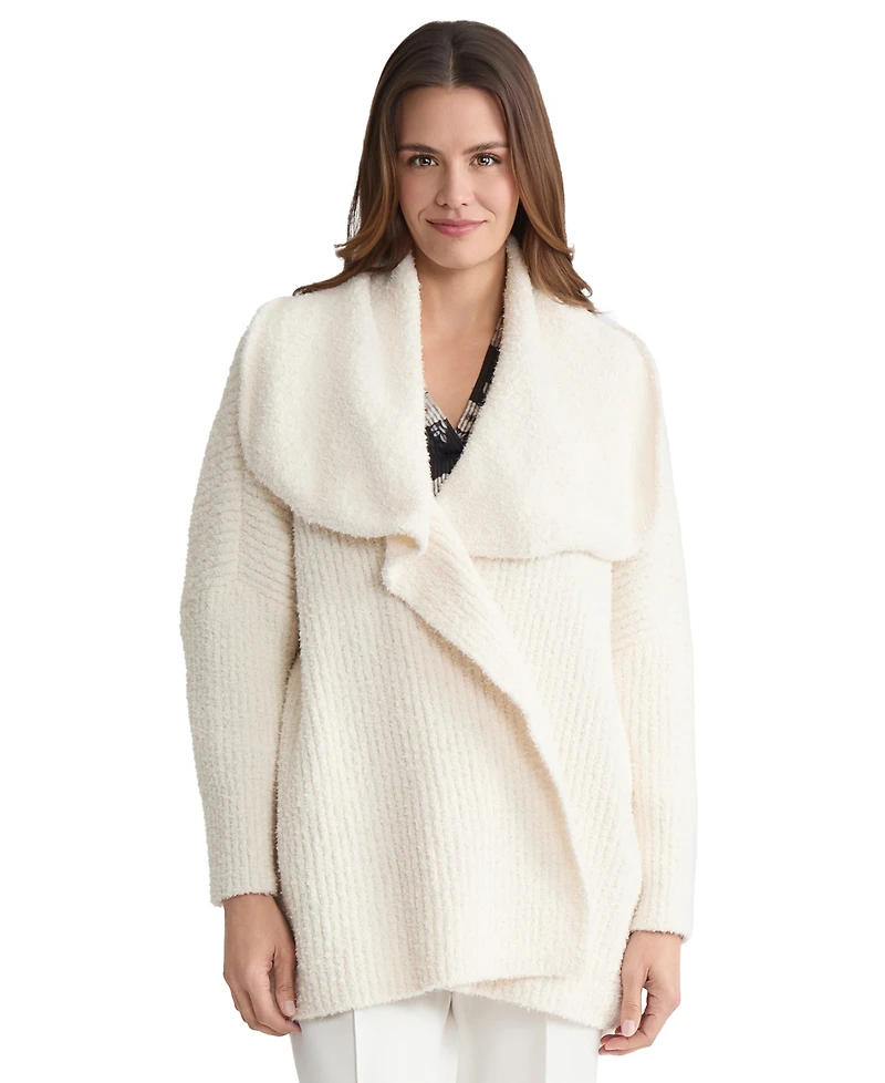 Jones New York Women's Wide-Collared Cardigan Sweater