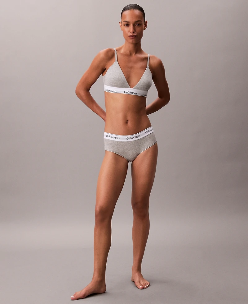 Calvin Klein Women's Icon Cotton-Modal Lightly Lined Triangle Bralette QF8498