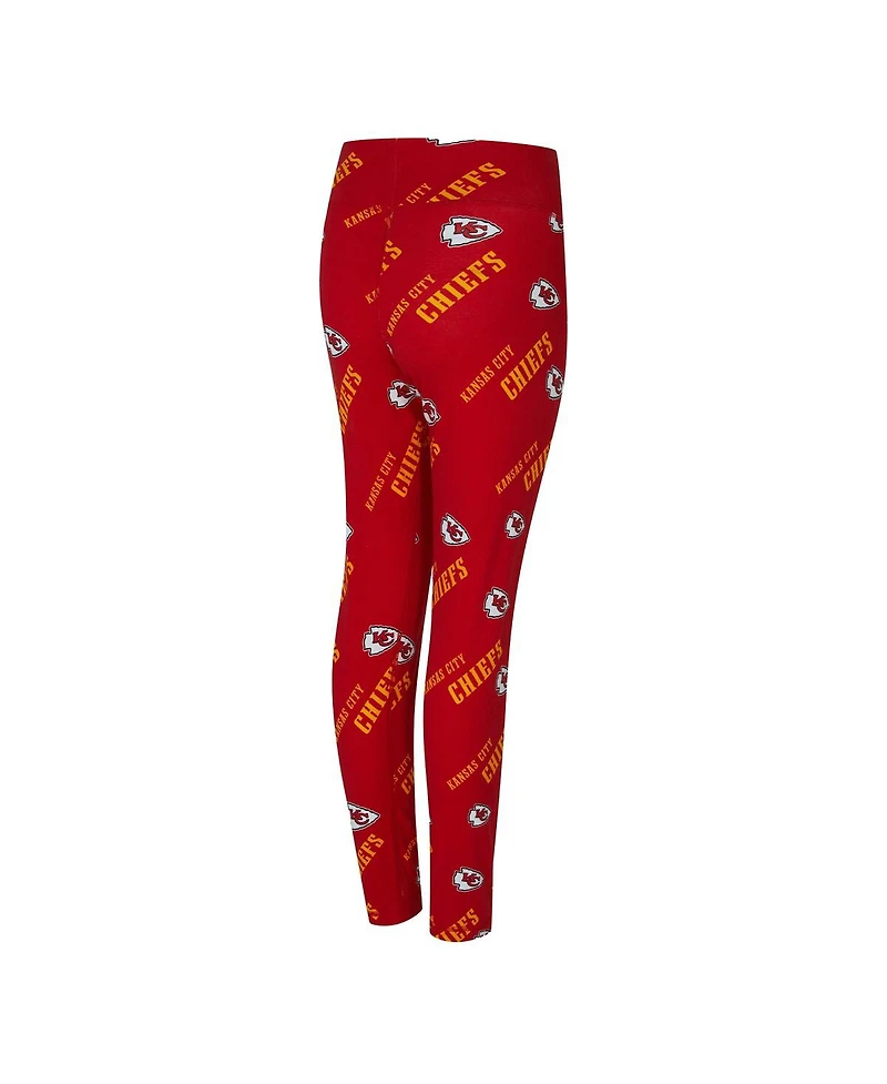 Concepts Sport Women's Red Kansas City Chiefs Mosaic Allover Print Leggings