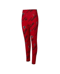 Concepts Sport Women's Red Atlanta Falcons Mosaic Allover Print Leggings