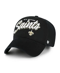 '47 Brand Women's Black New Orleans Saints Ariana Clean Up Adjustable Hat