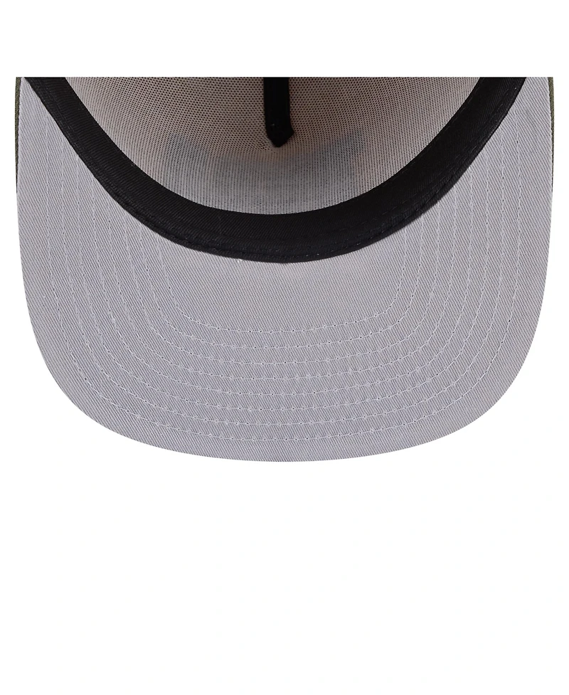 New Era Men's Light Beige/Olive York Giants Color Pack A-Frame 59FIFTY Fitted Hat