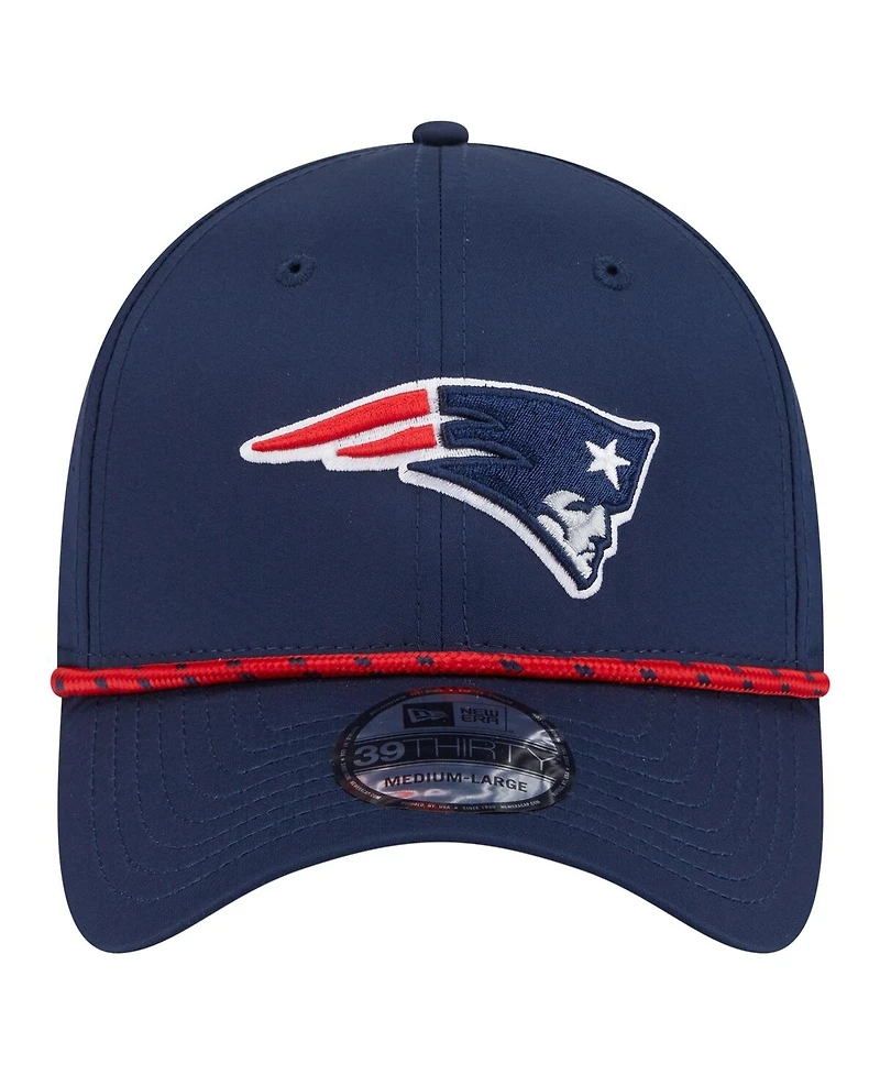 New Era Men's Navy New England Patriots Perforated 39THIRTY Flex Hat