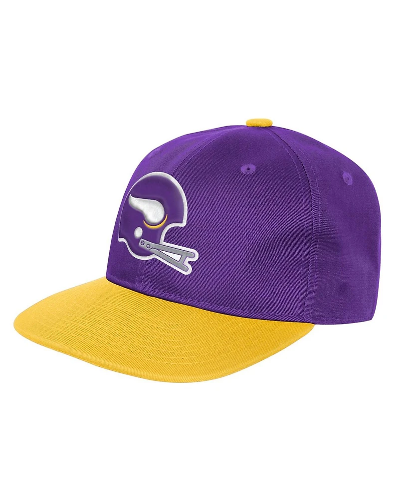 Outerstuff Big Boys and Girls Purple Minnesota Vikings True Retro Adjustable Hat