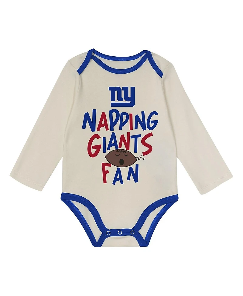 Outerstuff Baby Boys and Girls 3-Piece New York Giants Little Champ Set