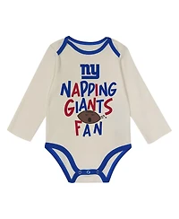 Outerstuff Baby Boys and Girls 3-Piece New York Giants Little Champ Set