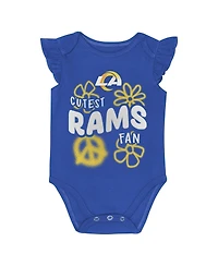 Outerstuff Baby Girls 2-Piece Los Angeles Rams The Sunshine Bodysuit Set