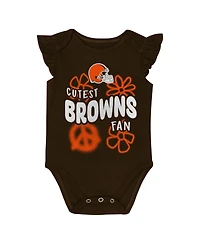 Outerstuff Baby Girls 2-Piece Cleveland Browns The Sunshine Bodysuit Set