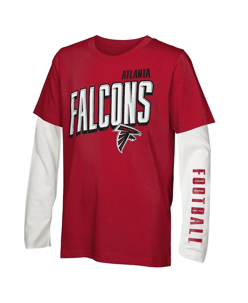 Outerstuff Big Boys and Girls Atlanta Falcons The Mix Combo T-Shirt Set