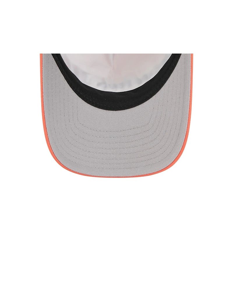 New Era Men's Orange Chicago Bears Bear Linear A-Frame 9FORTY Adjustable Hat