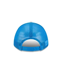 New Era Men's Gray Detroit Lions Linear A-Frame 9FORTY Adjustable Hat