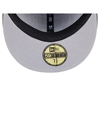 New Era Men's Black Pittsburgh Steelers Oversized 59FIFTY Fitted Hat