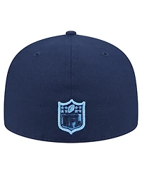 New Era Men's Navy Tennessee Titans Oversized 59FIFTY Fitted Hat