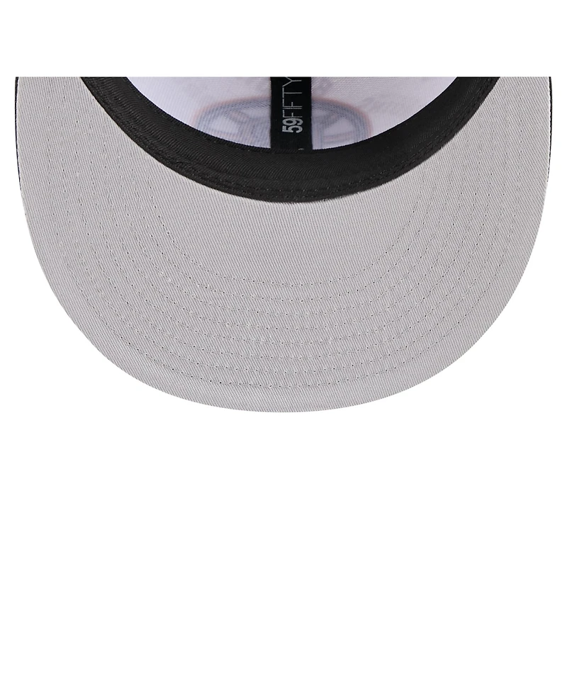 New Era Men's White/Black Boston Bruins Repeat Two-Tone 59FIFTY Fitted Hat