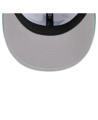 New Era Men's White/Kelly Green Dallas Stars Repeat Two-Tone 59FIFTY Fitted Hat