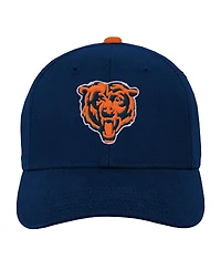 Outerstuff Big Boys and Girls Navy Chicago Bears Team Pre-Curved Adjustable Hat