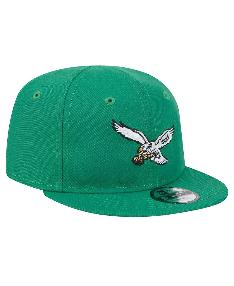 New Era Baby Boys and Girls Kelly Green Philadelphia Eagles My 1st 9FIFTY Adjustable Hat