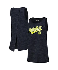 5th Ocean by New Era Women's Navy Nashville Sc Athletic Cross Back Tank Top