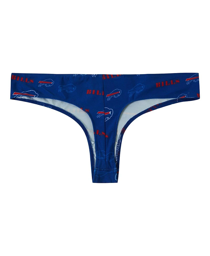 Concepts Sport Women's Royal Buffalo Bills Mosaic All Over Print Thong