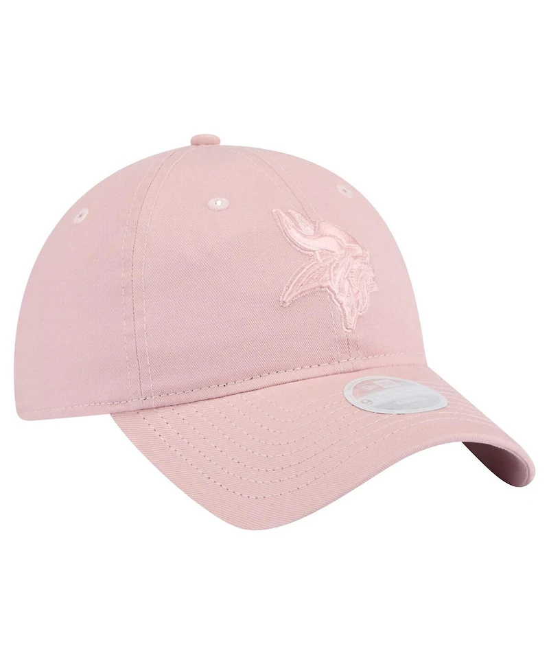 New Era Women's Light Pink Minnesota Vikings Main 9TWENTY Adjustable Hat