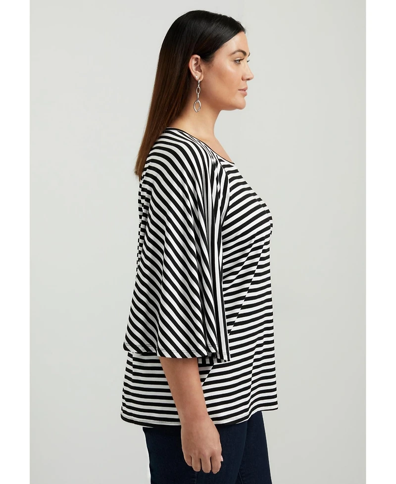June + Vie Women's June + Vie Flared Raglan Sleeve Breton Tee