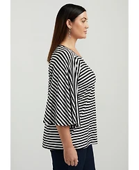 June + Vie Women's June + Vie Flared Raglan Sleeve Breton Tee