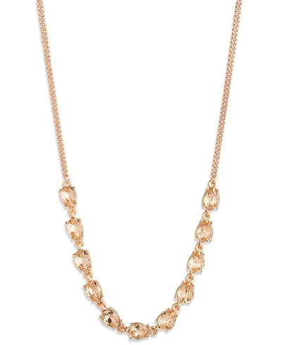 Givenchy Pear Glass Stone Extender Frontal Necklace