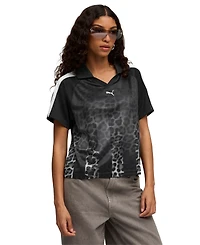 Puma Women's Leo Luxe Relaxed Jersey Top